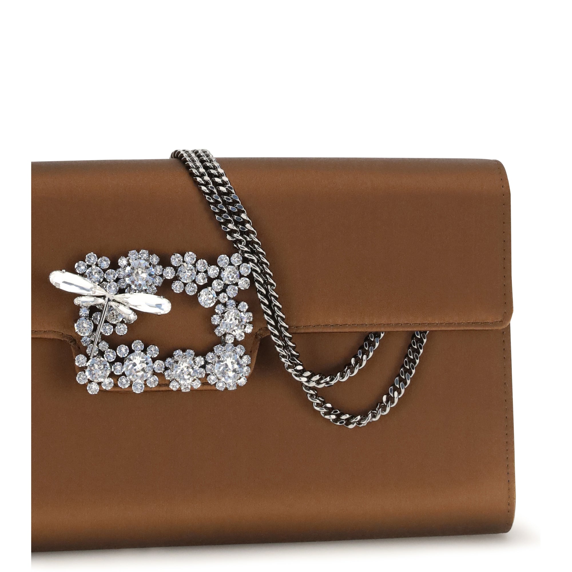 Efflorescence satin Clutch