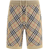 Check cotton blend Shorts