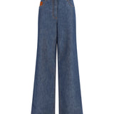 Wide-leg chambray Jeans