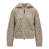 Mohair and wool blend Cardigan