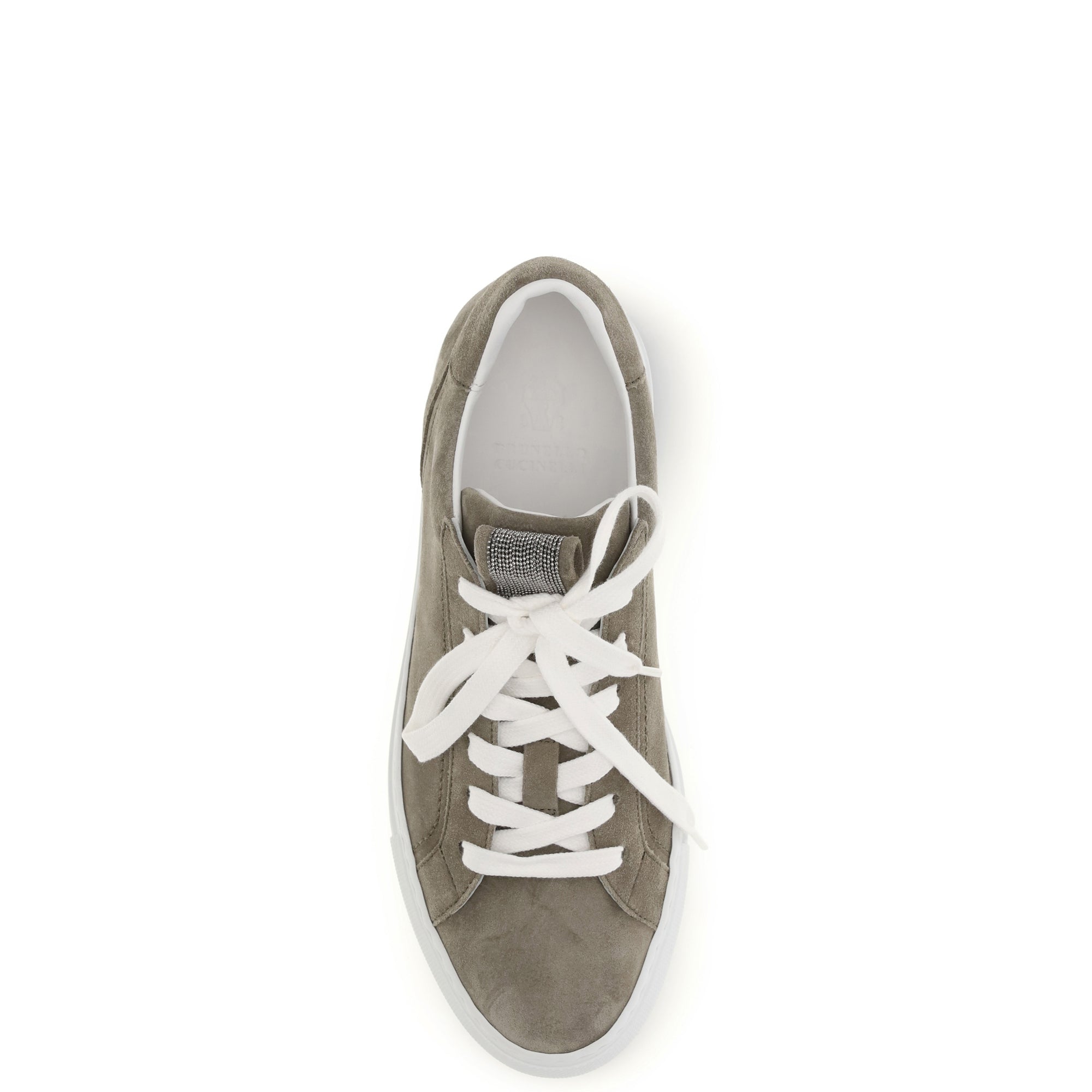 Suede Sneakers with Precious Loop