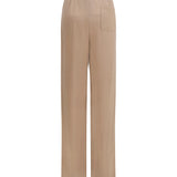 Straight silk Pants