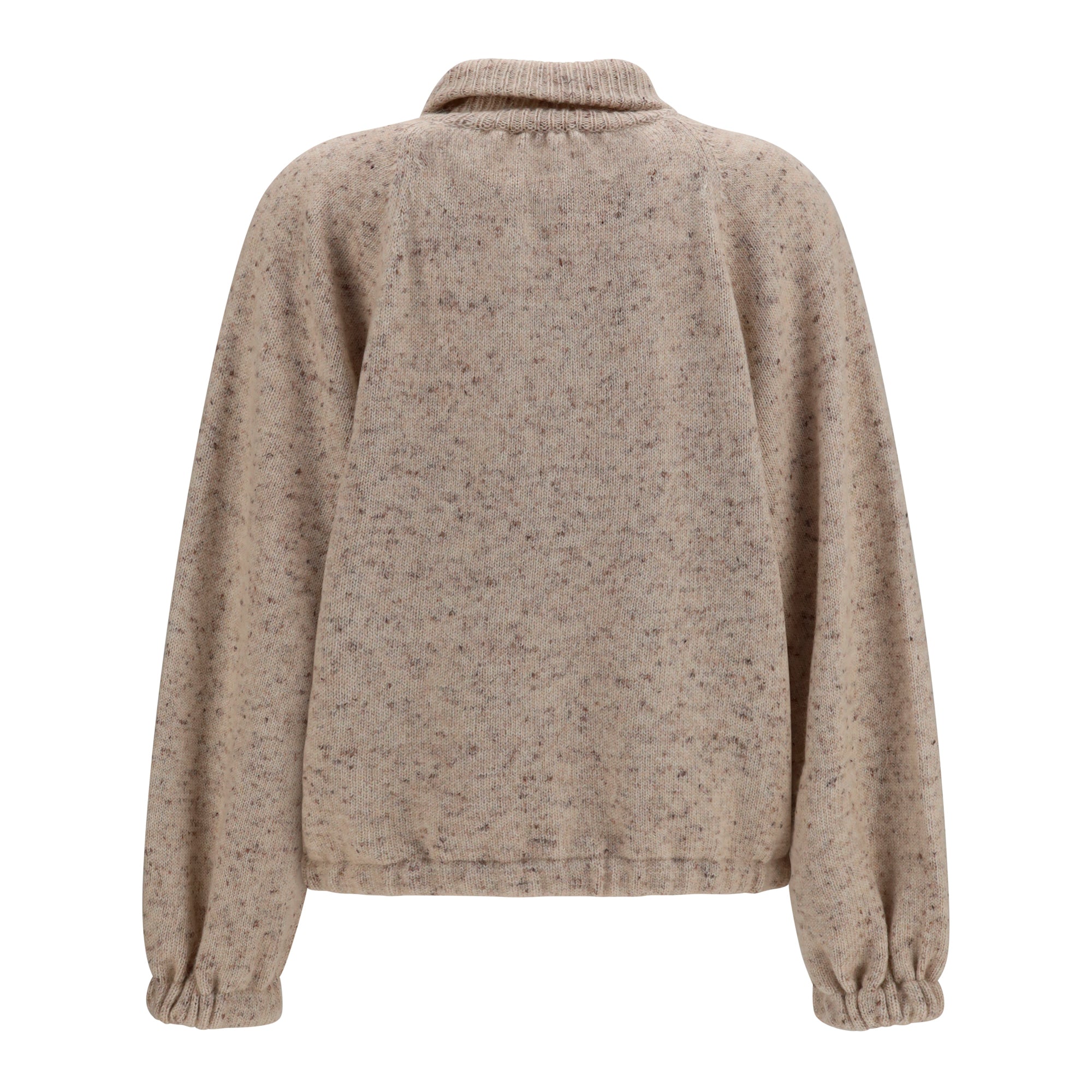 Oversized bouclé yarn Bomber Jacket with lurex