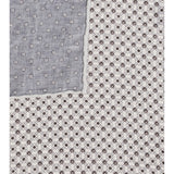 Silk Pochette with geometric pattern