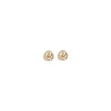 Small gold drop knot Earrings