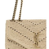 Small raffia Loulou Shoulder Bag