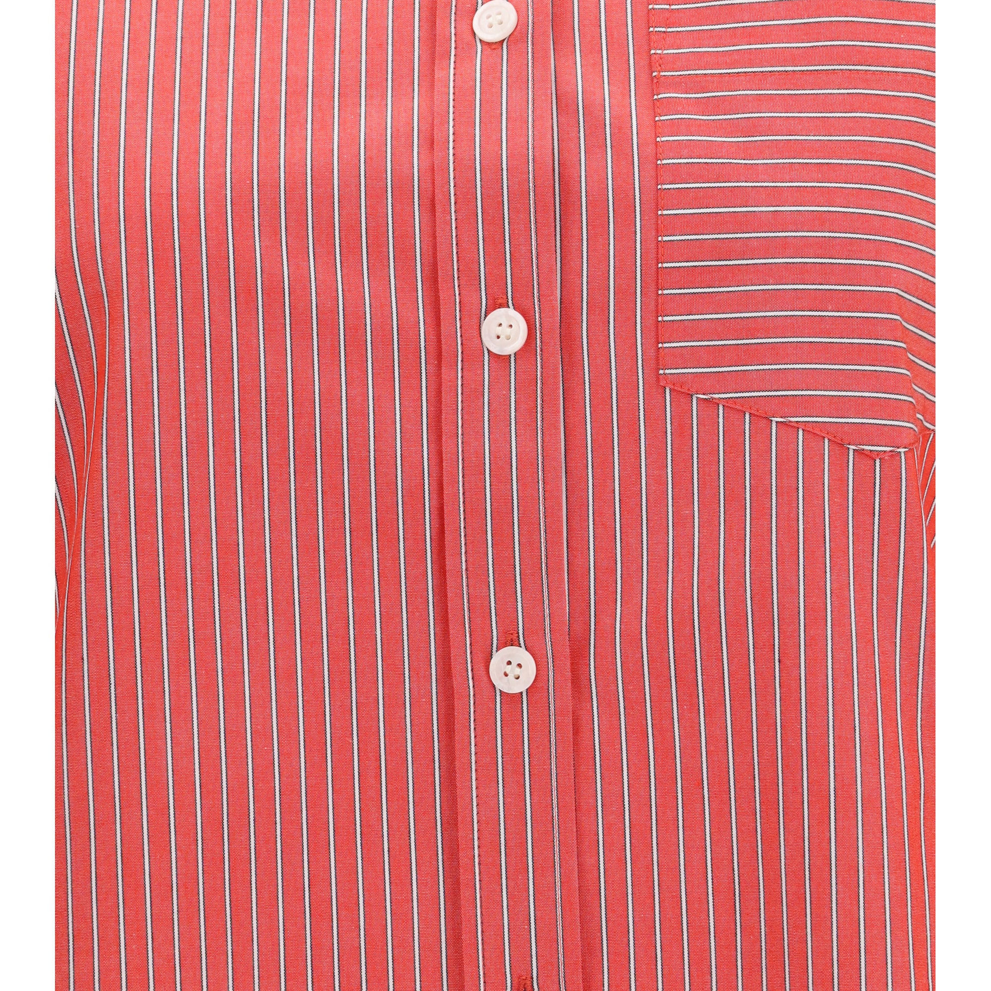 Striped cotton Shirt with balloon sleeves
