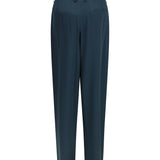 Pleated silk Pants