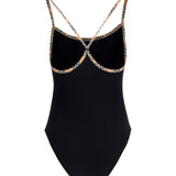 Check trim Swimsuit