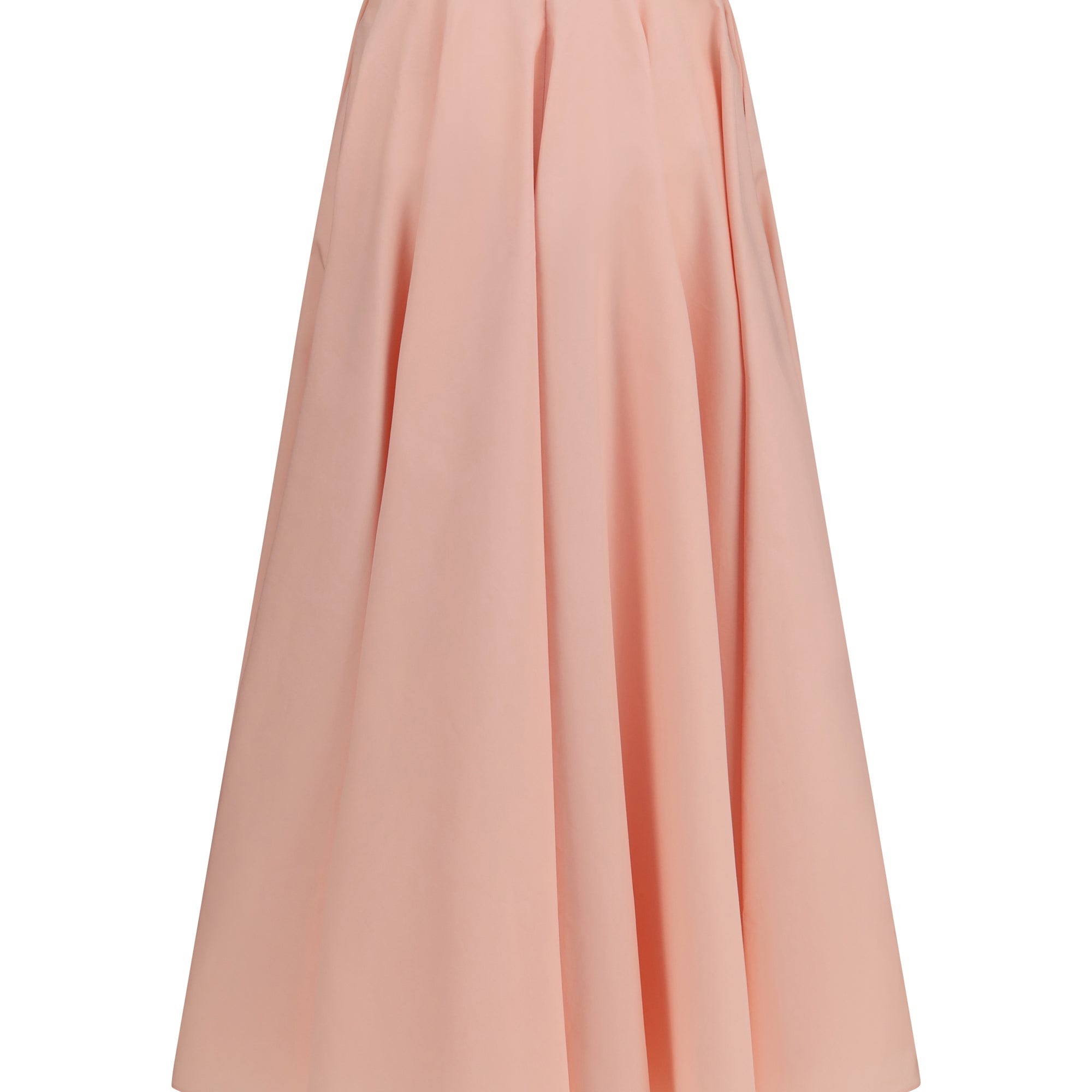 Long circular Skirt in cotton poplin