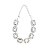 Silver crystal Necklace
