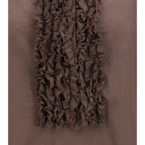 Brown Ruffled Shirt