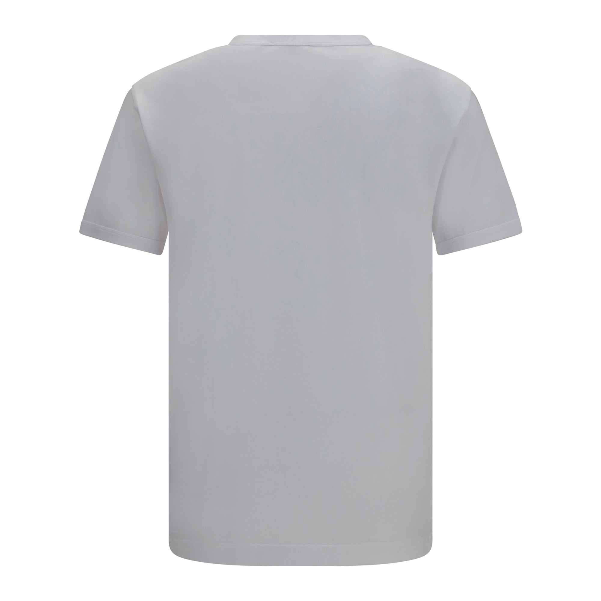 Cotton T-shirt with logo plaque