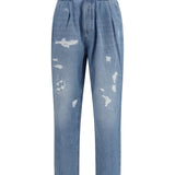 Worn-effect Jeans