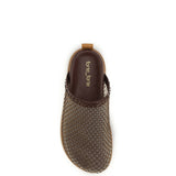 Mesh Mules with rhinestones