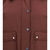 Down Jacket with wool sleeves