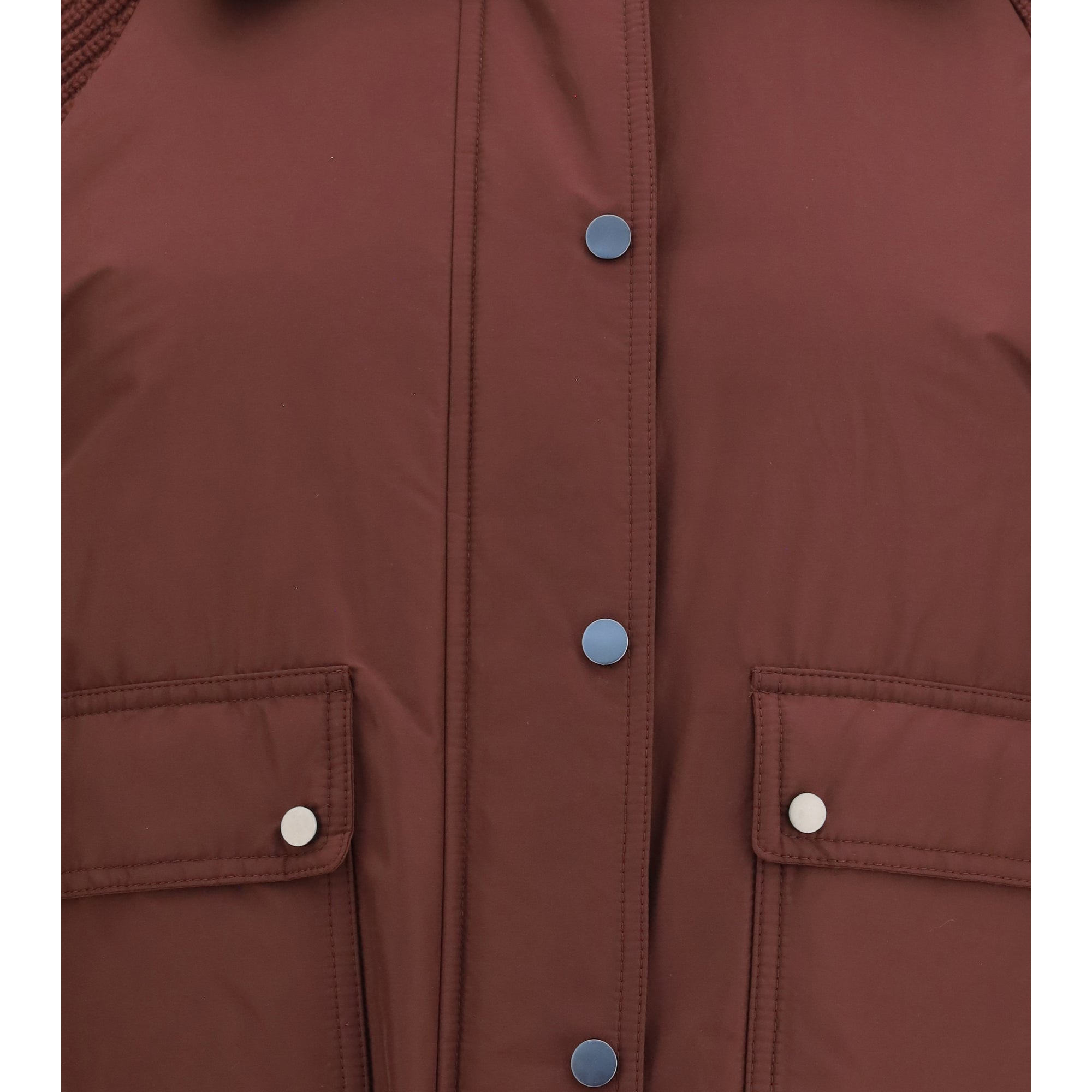 Down Jacket with wool sleeves