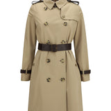 Kensington midi leather Trench