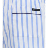 Striped poplin Bermuda Shorts