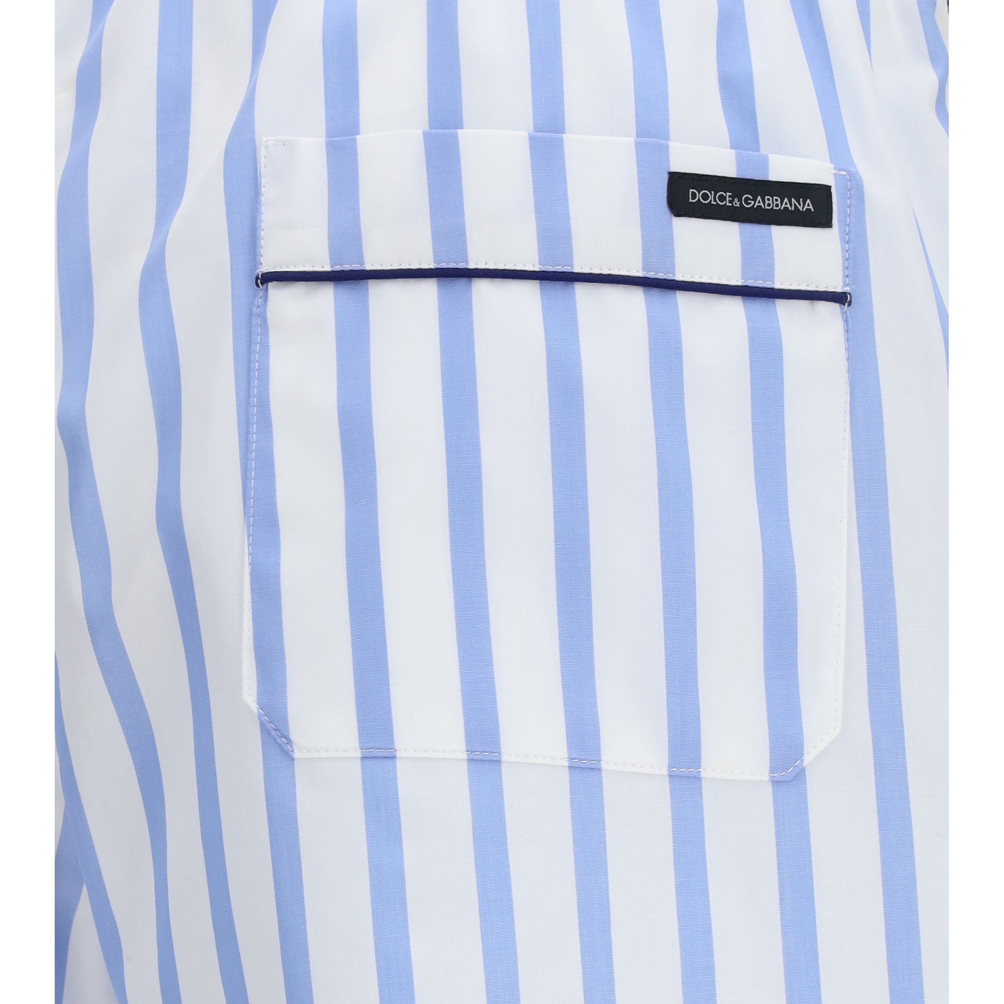 Striped poplin Bermuda Shorts