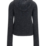 Alpaca-blend Zip-Up Hoodie