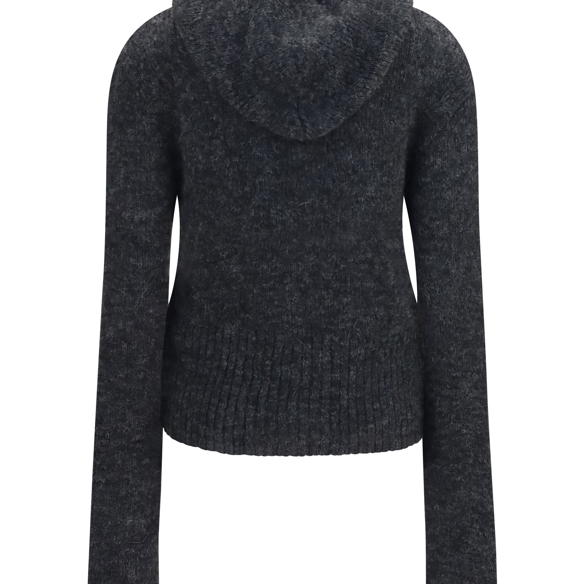 Alpaca-blend Zip-Up Hoodie