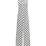 Sleeveless maxi Dress with back bow