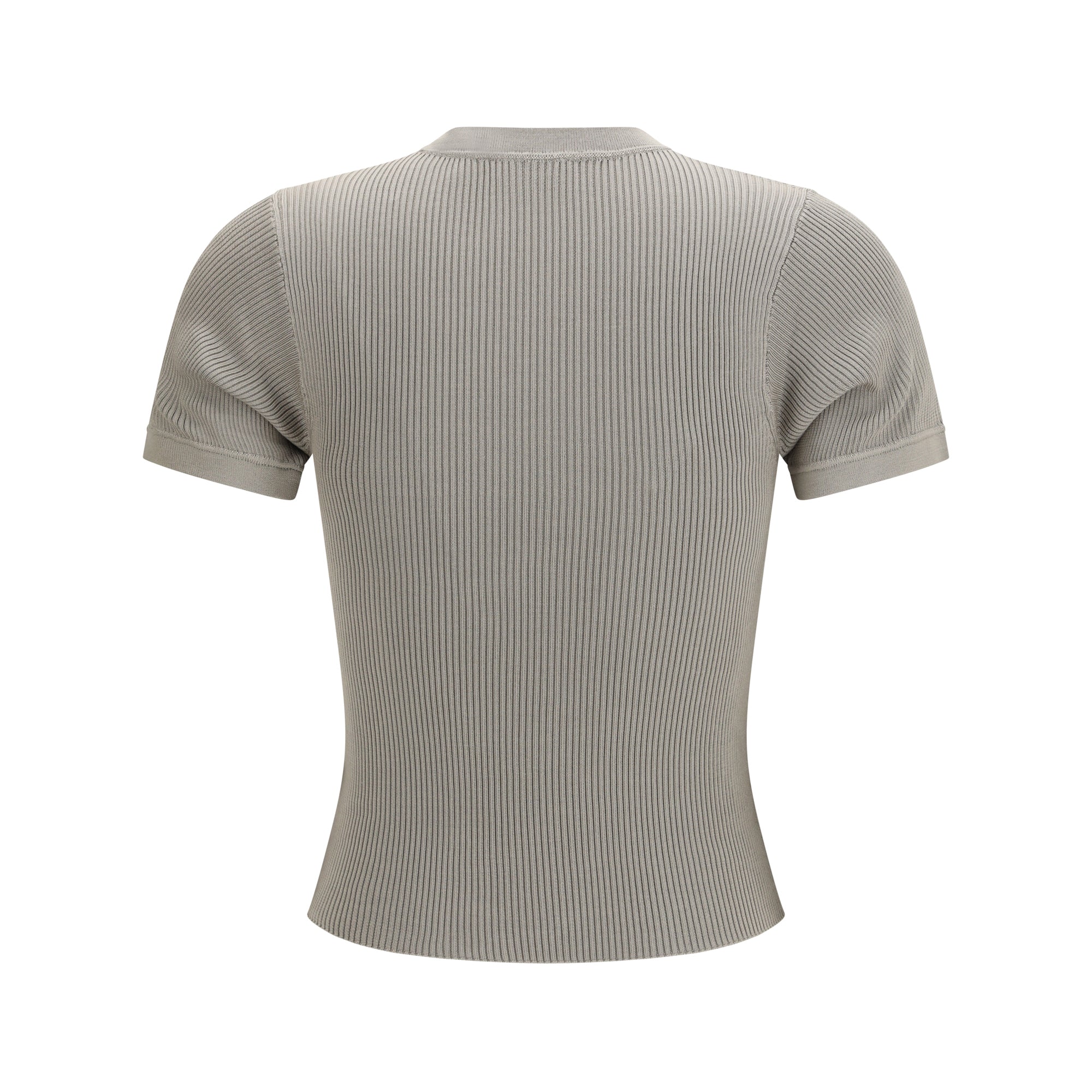 Short-sleeve ribbed T-shirt