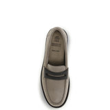 Penny Loafers in suede with precious clamp