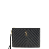 Matelassé leather Pouch