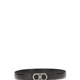 Reversible leather Gancini Belt