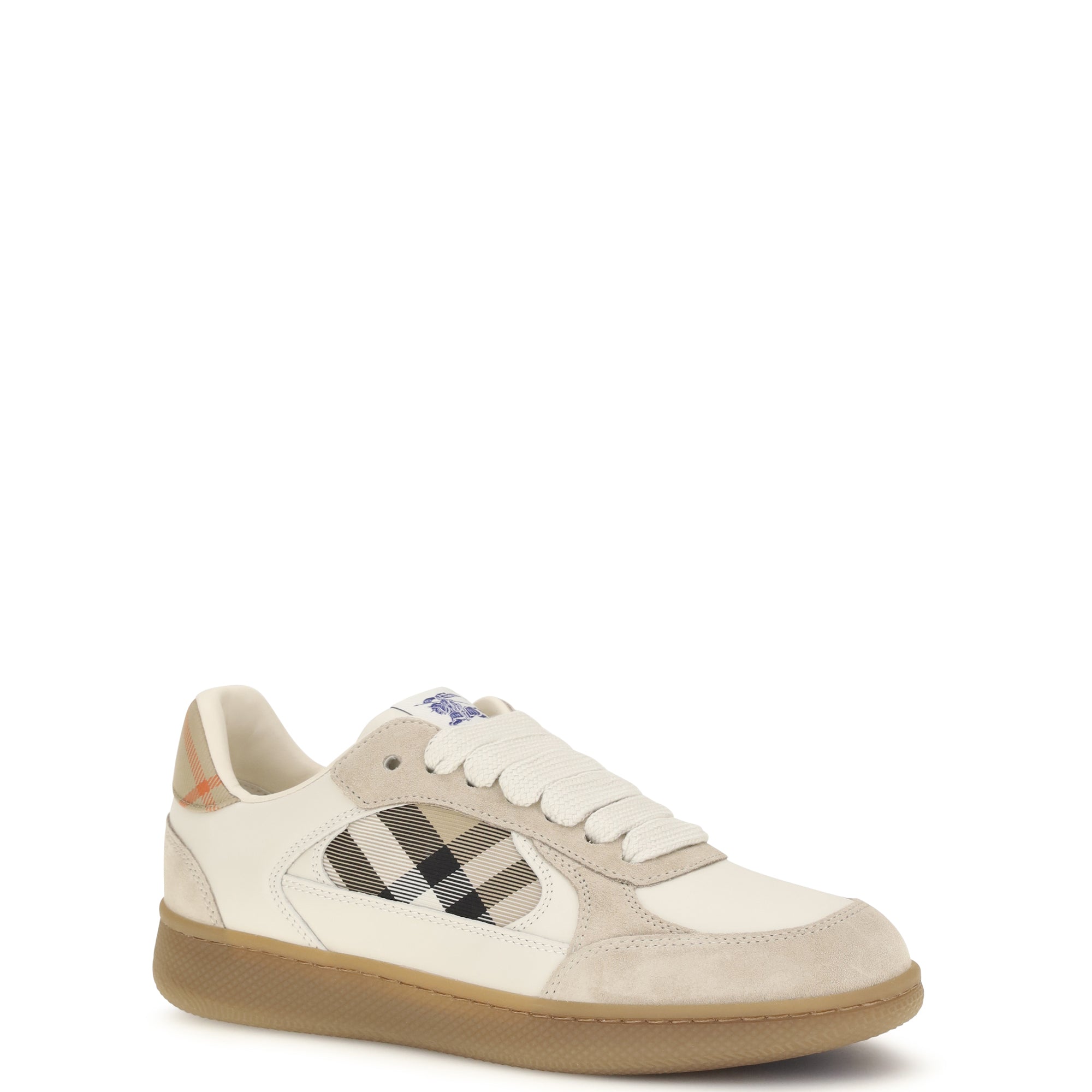 Terrace leather and Check Sneakers