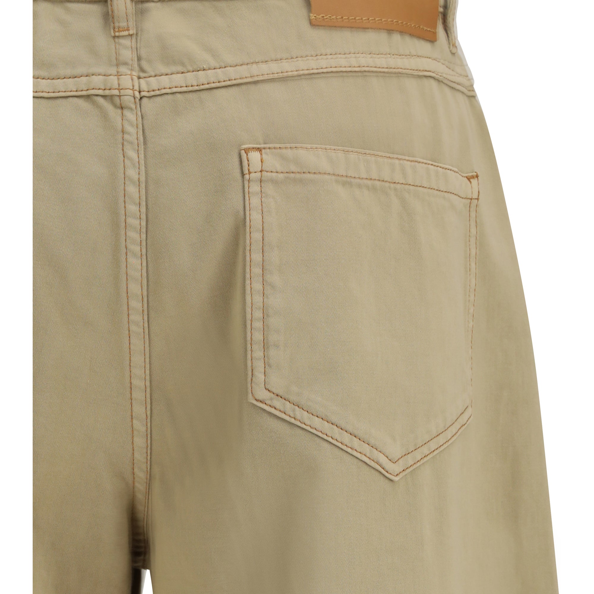Baggy Pants in pure cotton satin