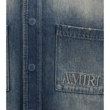 Embroidered logo denim Shirt