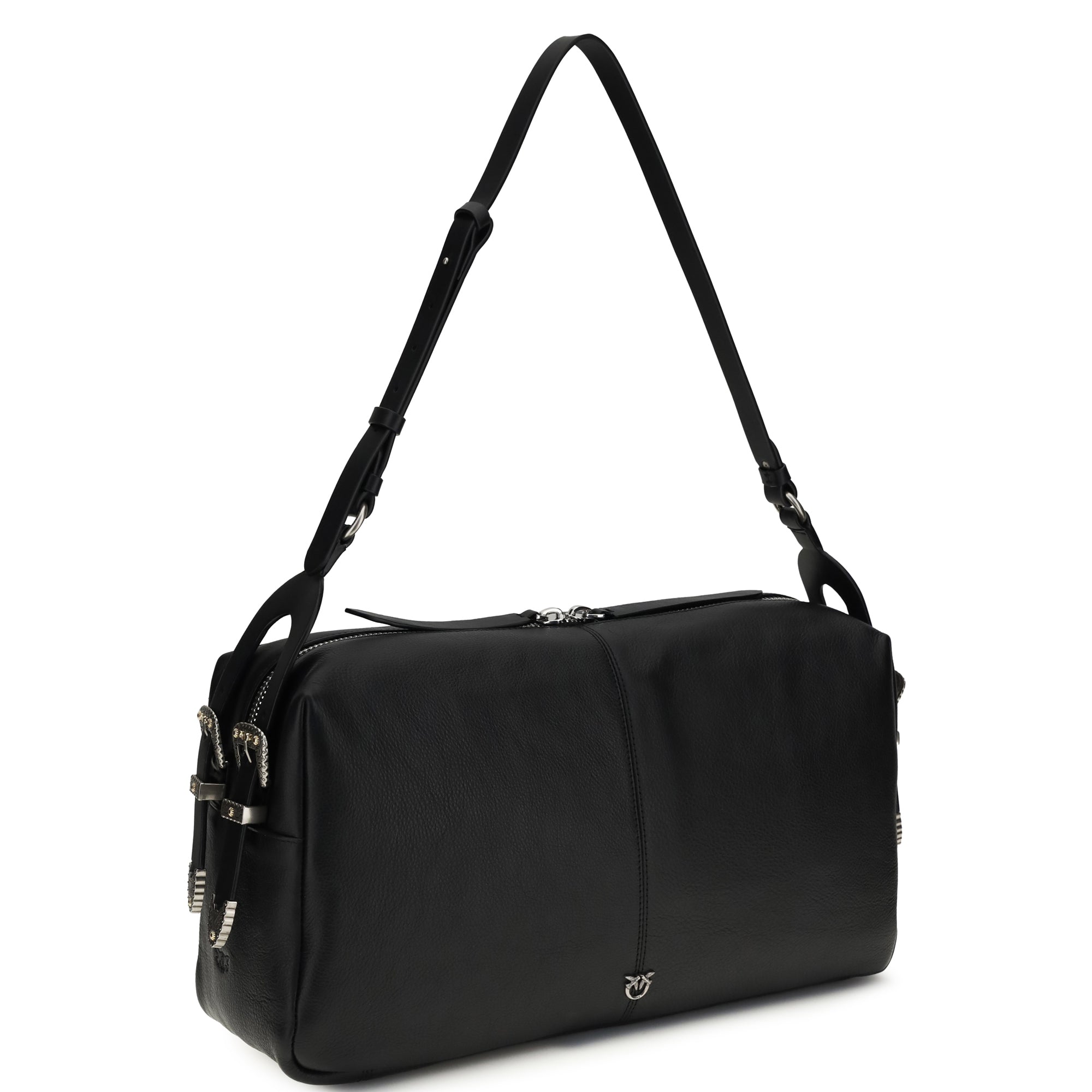 Large Keeper Shoulder Bag in new biker leather