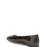 VLogo Signature croc-effect Ballerinas