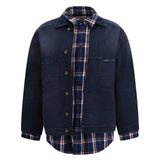 Patched Shirt Jacket