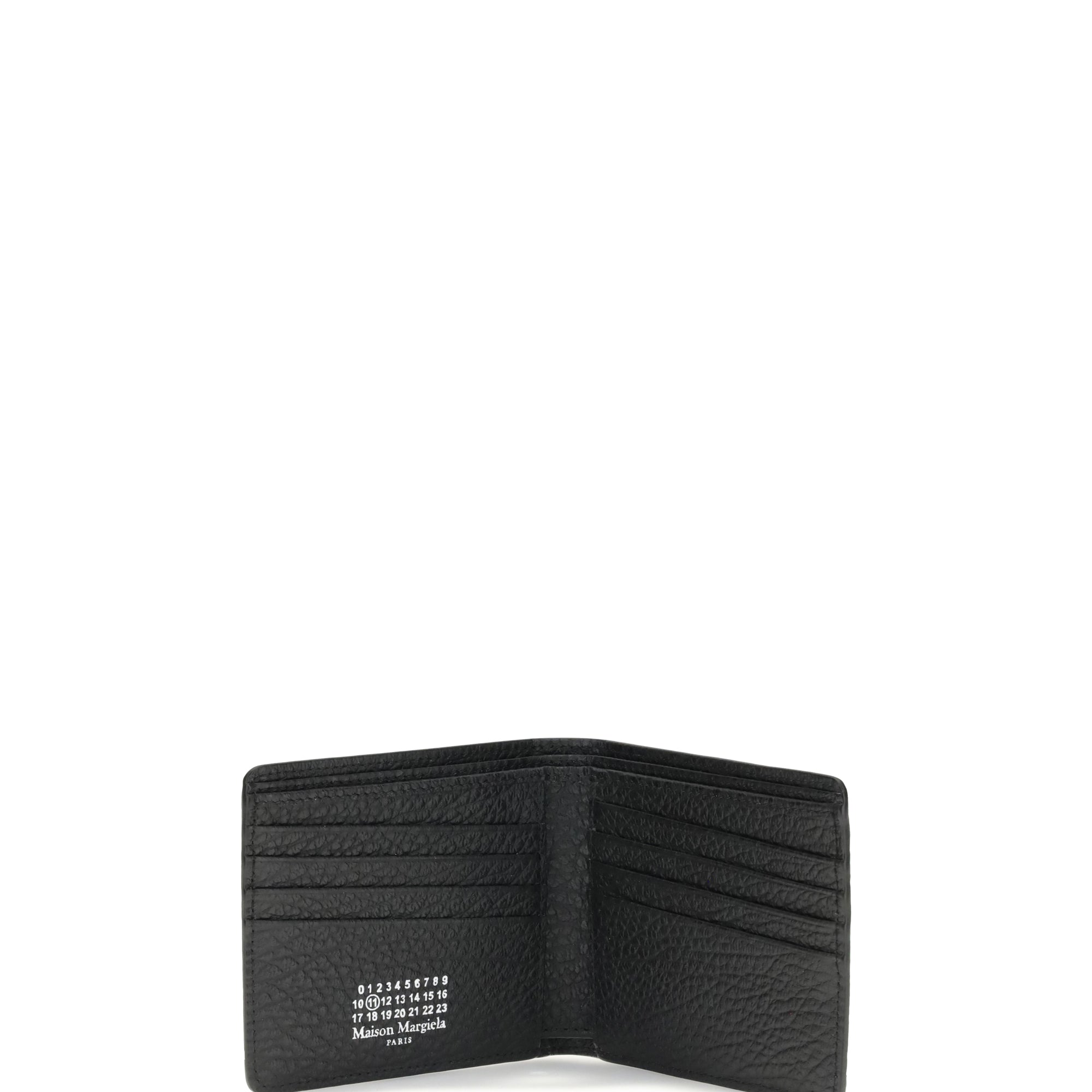 Wallet with iconic contrast stitched