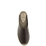 Leather Espadrilles Mules