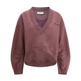 V-neck cropped Sweatshirt