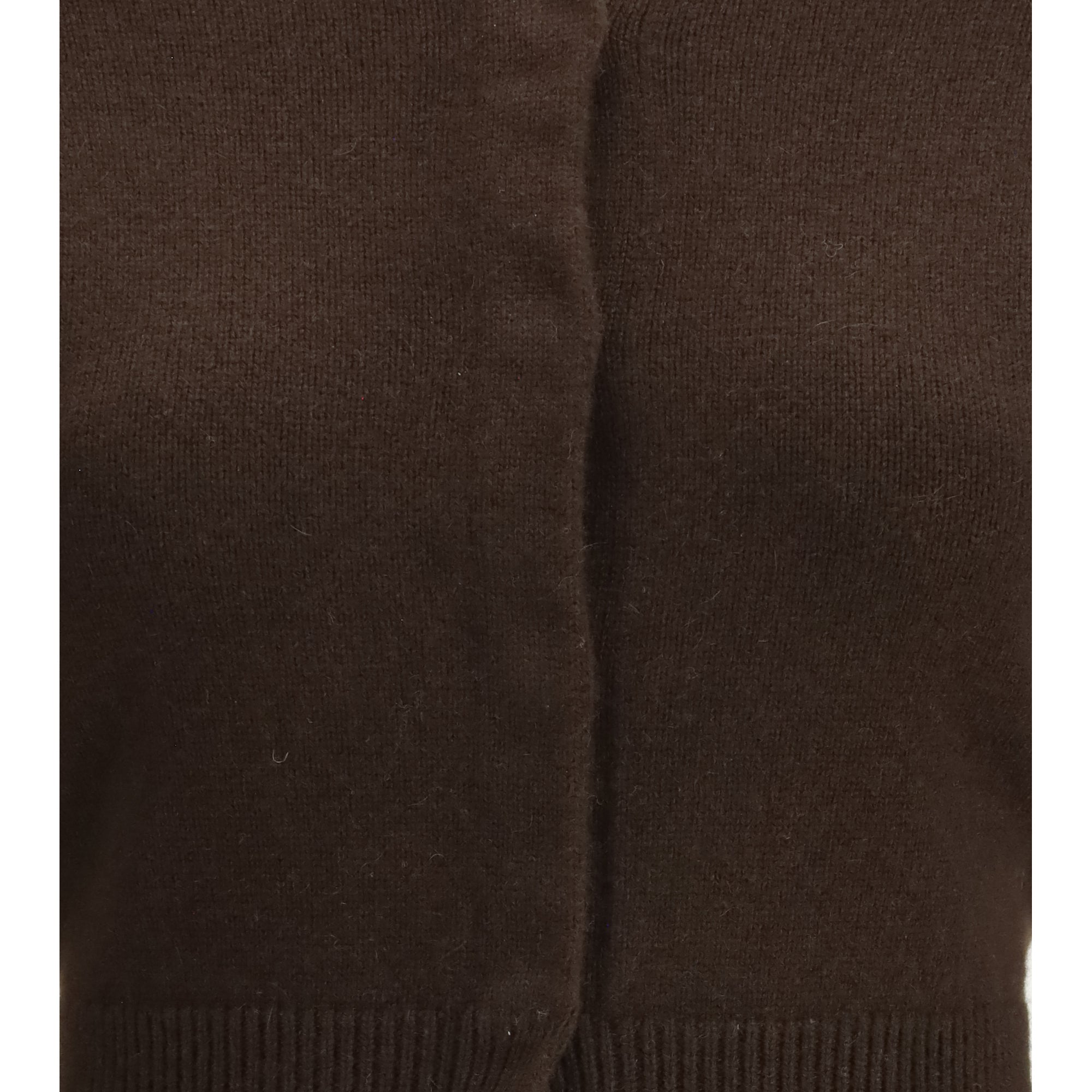 Soft cashmere open-neck shrunken Cardigan