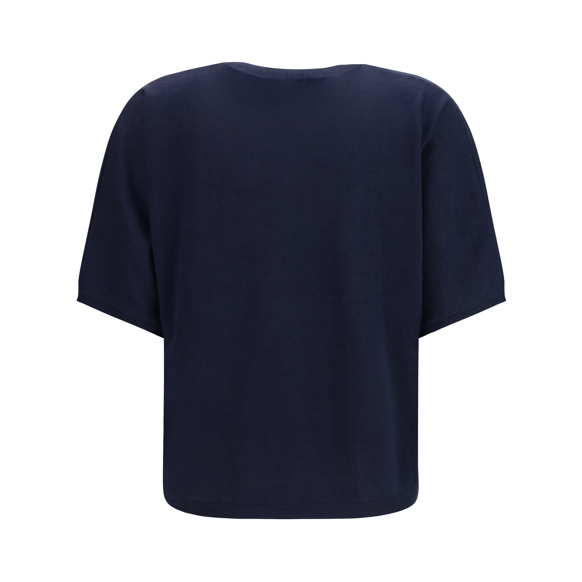 Short-sleeve cashmere and silk Sweater