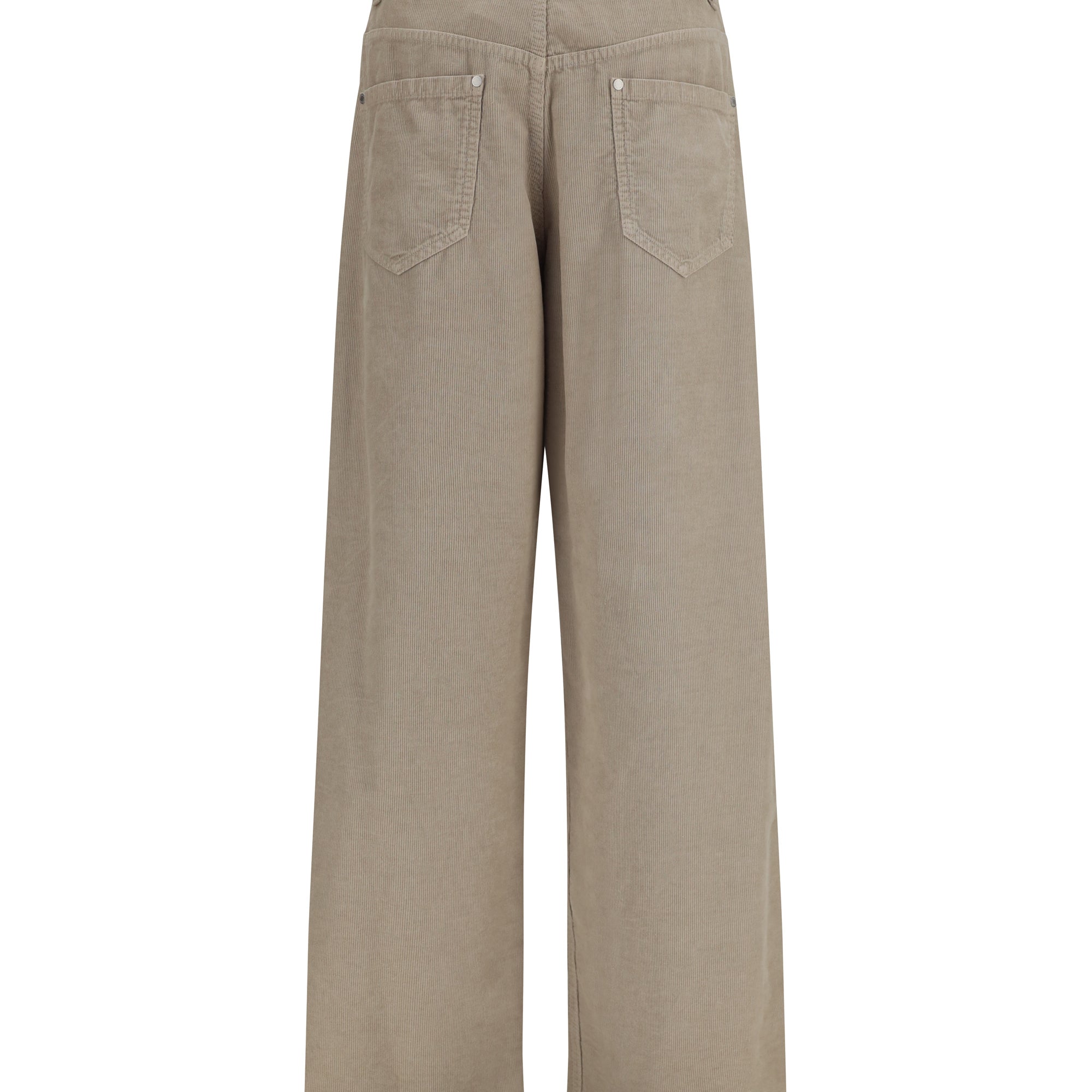 Straight-leg cotton and linen Pants