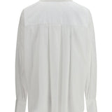 Shirt with front ruching in cotton