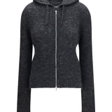 Alpaca-blend Zip-Up Hoodie