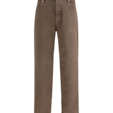 Jeans with turn-up hem