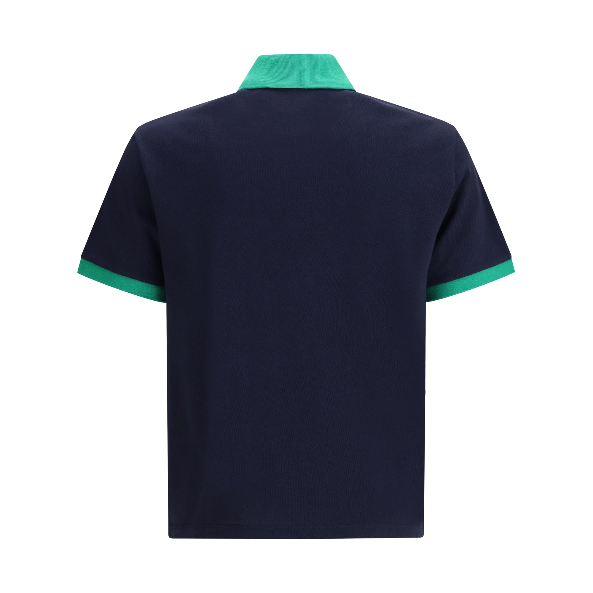 Polo in cotton piqué with embroidery