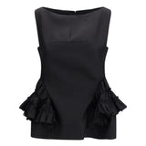 Ruffled peplum Top