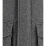 Cashmere Jacket with zip and buttons