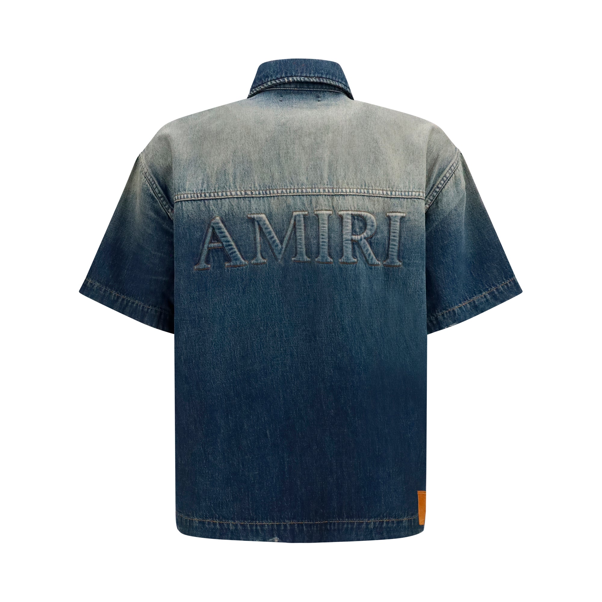 Embroidered logo denim Shirt